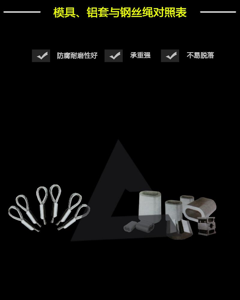 模具、鋁套與鋼絲繩對照表-辰力集團(tuán)有限公司