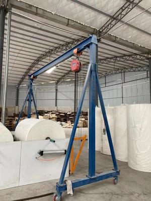 紙廠使用龍門架來吊軸案例