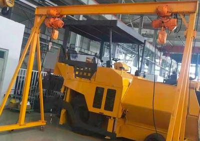 小型移動龍門架搭配HHBB環(huán)鏈電動葫蘆起升作業(yè)