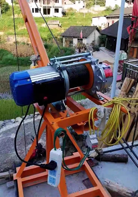 高空樓房吊裝多功能提升機搭配吊機