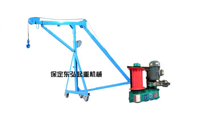 1.5噸JM卷揚機搭配1T吊窗機支架案例