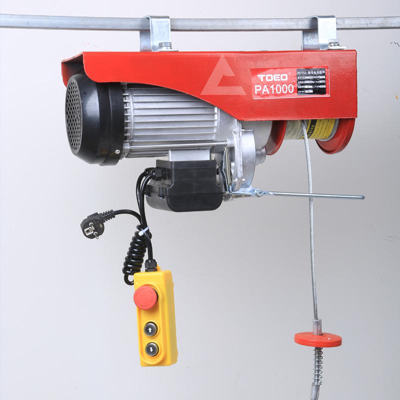 PA800微型電動葫蘆在裝修中用來吊水泥