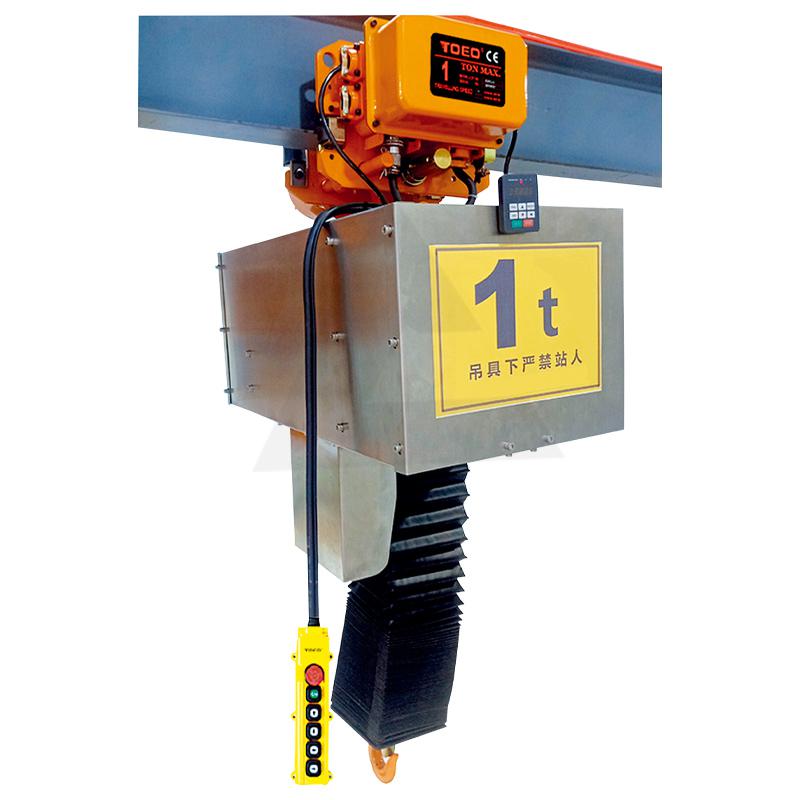 潔凈環(huán)鏈電動(dòng)葫蘆卡鏈的原因