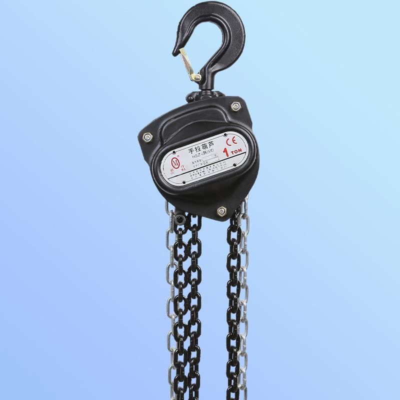 化工廠用手拉葫蘆吊裝電機